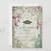 Foto Colorful Wildblume Graduation Party Einladung (Vorderseite)