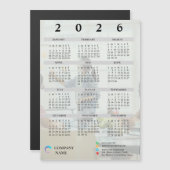 Foto Company Logo 2025 Kalender Corporate Gift Magnetkarte (Vorne/Hinten)