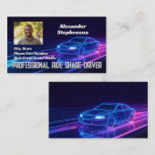 Foto Coole Auto fahren LKW-LKW Uber Fahrer Ridesha Visitenkarte (Vorne/Hinten)