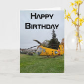 Foto, Coole Luftfahrt Geburtstag Karte (Gelbe Blume)