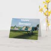 Foto, Cooler Luftfahrt Pilot Geburtstag Karte (Gelbe Blume)