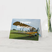 Foto, Cooler Luftfahrt Pilot Geburtstag Karte (Vorderseite)