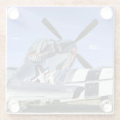 Foto, Cooler Spaß in der Luftfahrt Glasuntersetzer (Rückseite)