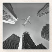 Foto, Cooler Spaß in der Luftfahrt Glasuntersetzer (Vorderseite)