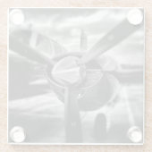 Foto, Cooler Spaß in der Luftfahrt Glasuntersetzer (Rückseite)