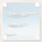 Foto, Cooler Spaß in der Luftfahrt Glasuntersetzer (Rückseite)