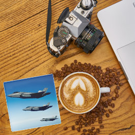 Foto, Cooler Spaß in der Luftfahrt Glasuntersetzer