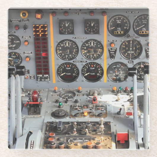 Foto, Cooler Spaß in der Luftfahrt Glasuntersetzer (Vorderseite)