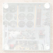 Foto, Cooler Spaß in der Luftfahrt Glasuntersetzer (Rückseite)