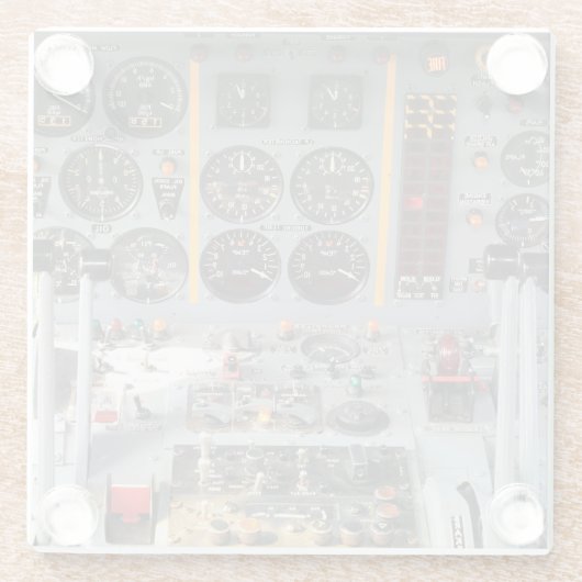 Foto, Cooler Spaß in der Luftfahrt Glasuntersetzer (Rückseite)