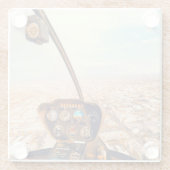 Foto, Cooler Spaß in der Luftfahrt Glasuntersetzer (Rückseite)