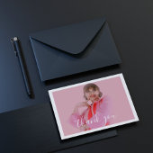 Foto Coquette Ribbon Bow Danke Karte