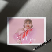 Foto Coquette Ribbon Bow Danke Karte