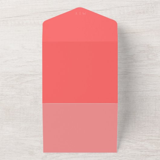 Foto Coral Wedding Einladung QR Code (Außenbereich)