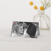Foto-Corner-Hochzeit der Videokamera Platzkarte (Rückseite)