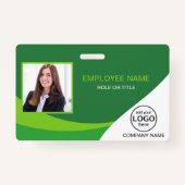 Foto Corporate Employee Barcode Green Ausweis (Vorderseite)