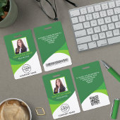 Foto Corporate Employee QR Code Schwarz Gelb Ausweis