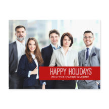Foto Corporate Happy Holidays Postkarten