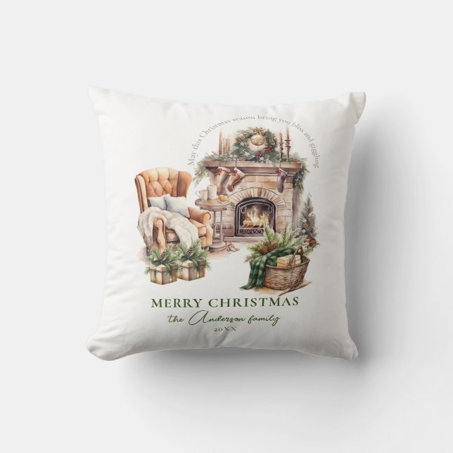 Foto Cosy Christmas Personalisiert Kissen (Vorderseite)