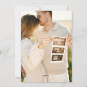 Foto Couple Christmas Pregnancy Ankündigung (Rückseite)