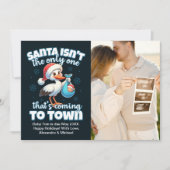 Foto Couple Christmas Pregnancy Ankündigung (Vorderseite)