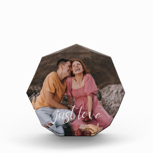 Foto Couple Heart Just Liebe Script