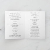 Foto-Cover gefaltetes Gedenkprogramm Karte (Innenseite)