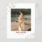 Foto Cowboy Boy Kinderdusche Einladung Flyer (Hinten)