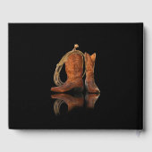 Foto, Cowboyhut und Rope Celebration of Life Gästebuch (Rückseite)