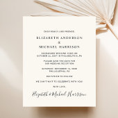 Foto Cream Wedding Empfang Save the Date