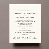 Foto Cream Wedding Empfang Save the Date