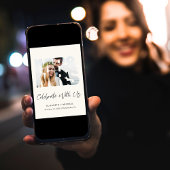 Foto Cream Wedding Reception Einladung