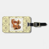 Foto-Creme-Muster Gepäckanhänger (Vorderseite horizontal)