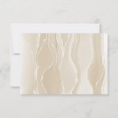 Foto & Creme Silk & Heart Wedding Vielen Dank Mitteilungskarte (Rückseite)