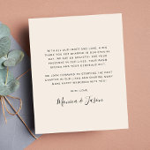 Foto Creme Wedding mit Budget Dankeschön Karte