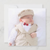 Foto Cross Taufe Christening Liebe Dank Mitteilungskarte (Rückseite)