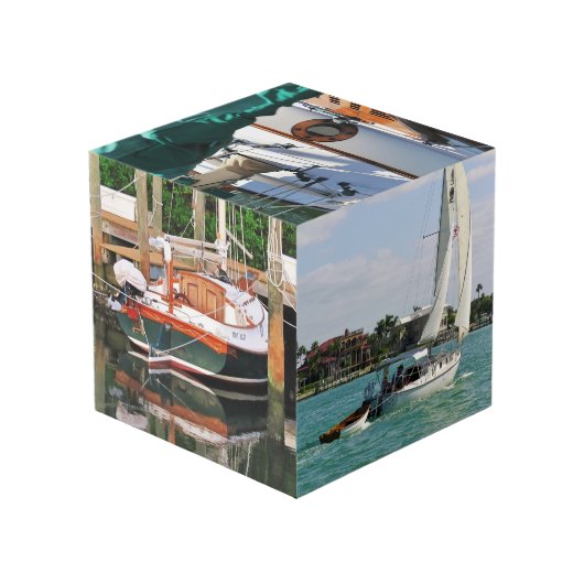 Foto Cube-Erinnerungen kubiert Würfel (Rückseite Schrägansicht)