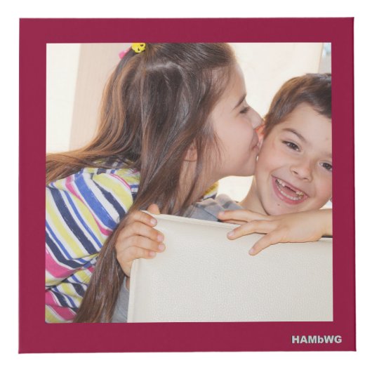 Foto Cube - HAMbWG - mit farbigen Rahmen (Vorderseite)