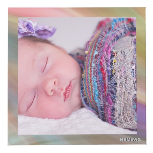 Foto Cube - HAMbWG - mit weichen bunten Rahmen (Vorderseite)