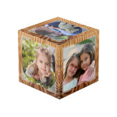 Foto Cube - Imitate Holzrahmen - HAMbWG Würfel (Rückseite Schrägansicht)