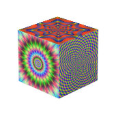 Foto Cube mit Fraktal Images Würfel (Rückseite Schrägansicht)