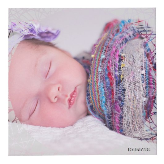 Foto Cube mit Lacklook Framing - HAMbWG Würfel (Vorderseite)