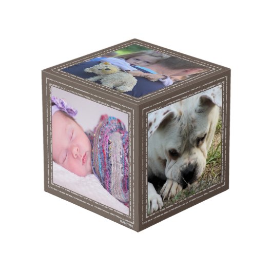 Foto Cube - Mocha Frames - HAMbWG Würfel (Vorderseite Schrägansicht)