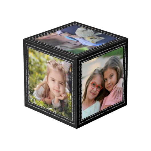 Foto Cube - Schwarze Rahmen - HAMbWG (Rückseite Schrägansicht)