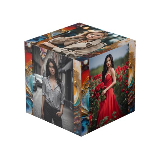 Foto Cube Würfel (Vorderseite Schrägansicht)