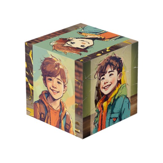 Foto Cube Würfel (Rückseite Schrägansicht)