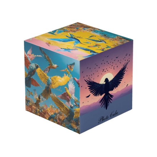 Foto Cube Würfel (Rückseite Schrägansicht)