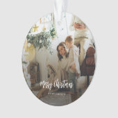 Foto Custom Christmas Ornament (Vorderseite)