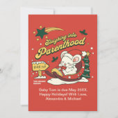 Foto Custom Christmas Pregnancy Ankündigung (Vorderseite)