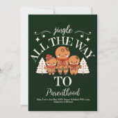 Foto Custom Christmas Pregnancy Ankündigung (Vorderseite)